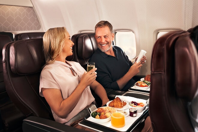 Couple in 737 Business