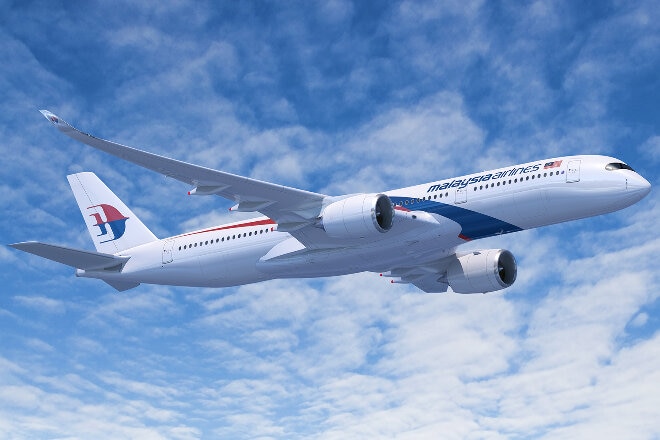 Malaysia Airlines aircraft in flights