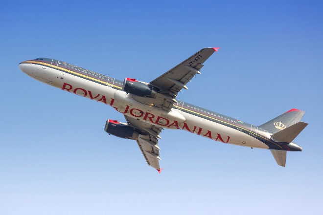 Royal Jordanian aircraft in flight