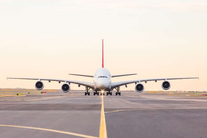 Qantas A380 on tarmac