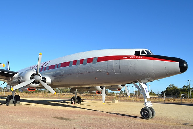 Qantas plane Longreach