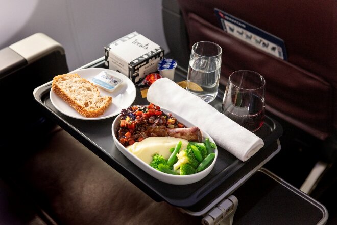 Regional flights meal in business