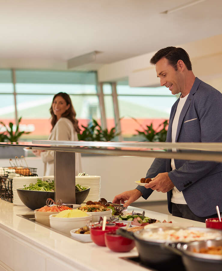 Qantas Club buffet