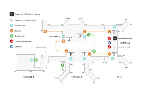 Singapore airport terminal map 