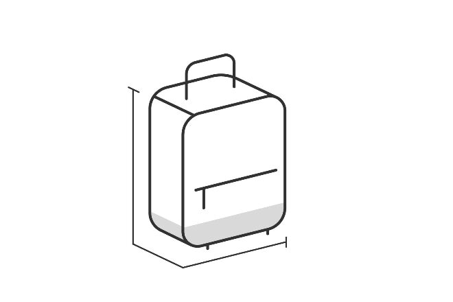 Sketch of a small suitcase