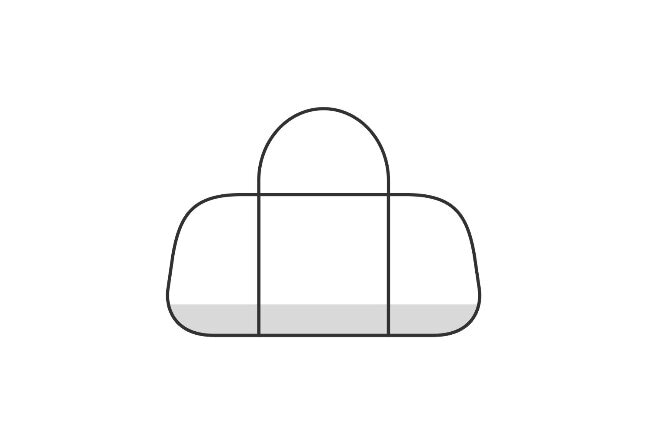 Sketch of a duffle bag