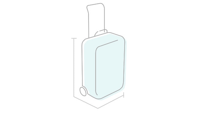 Sketch of a small suitcase