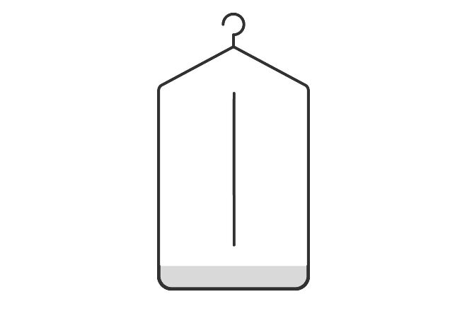 Sketch of a garment bag