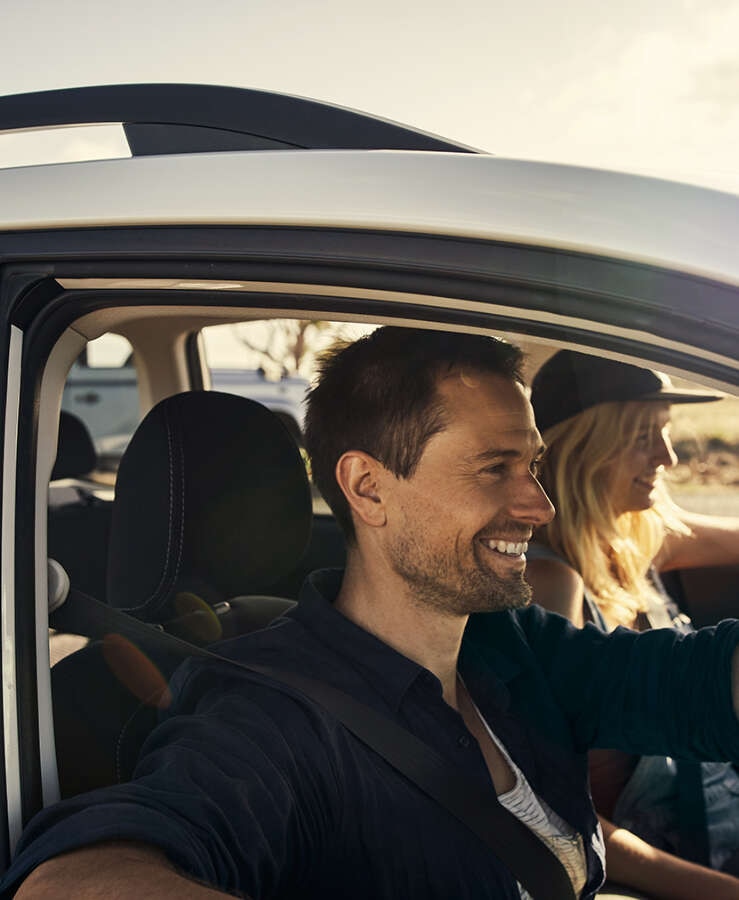 Couple in a car