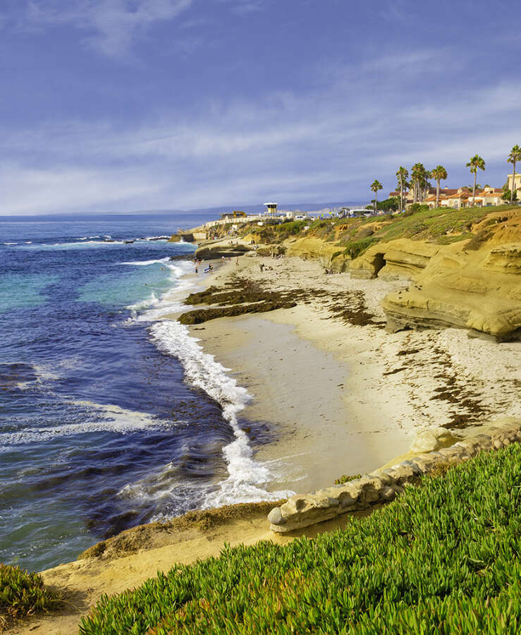 Coastline at La Jolla in Southern California