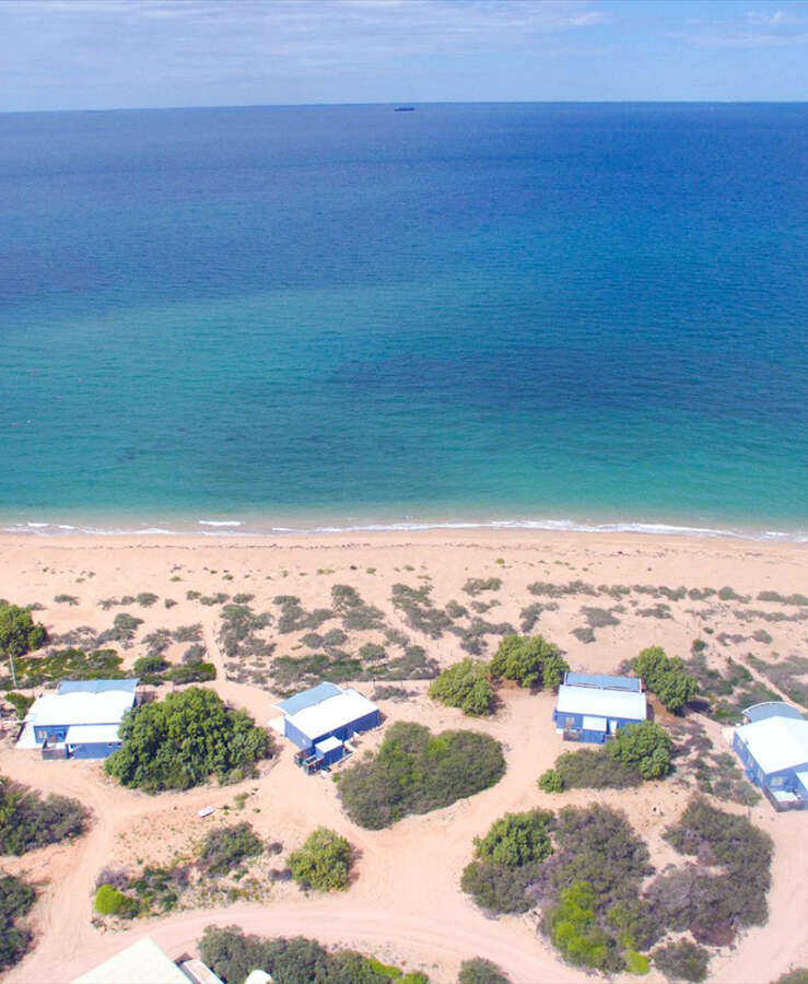 Aerial shot of Mackerel Islands