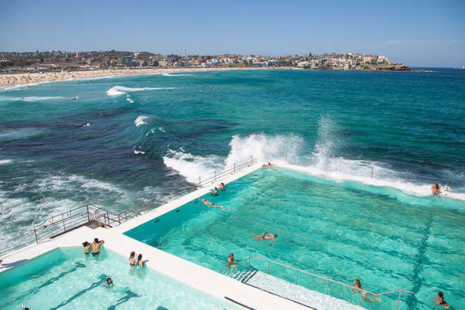 Ocean pools Bondi Beach, Sydney, NSW, Australia