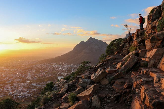 Cape town mountains and sky