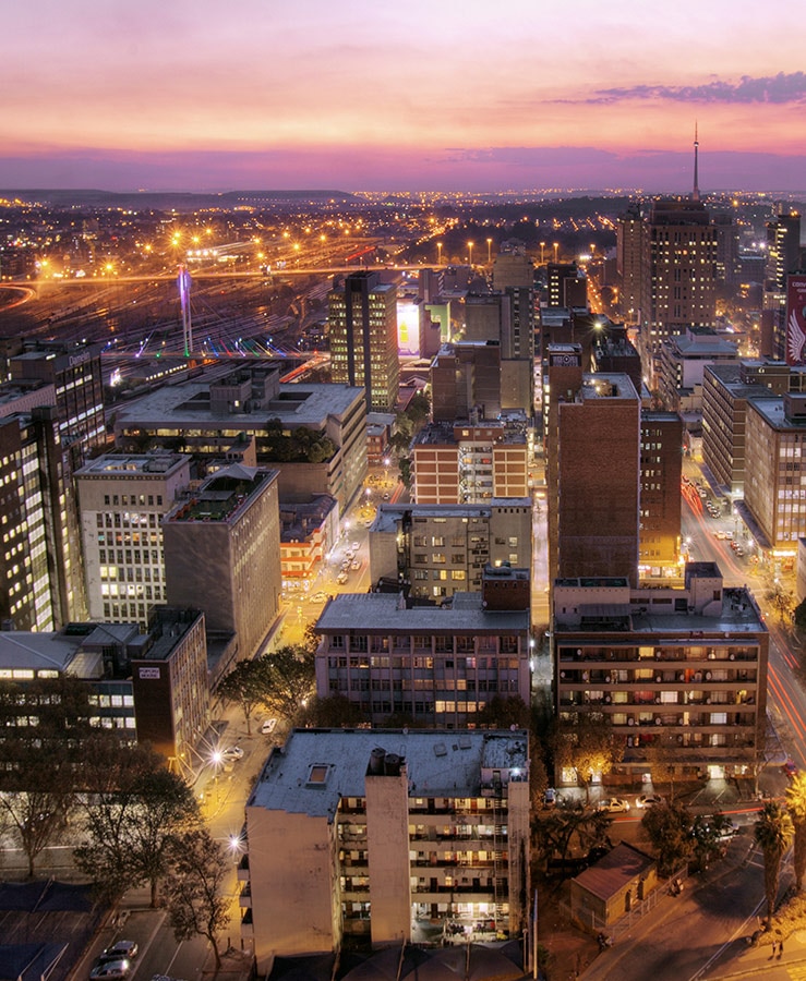 Johannesburg at night 