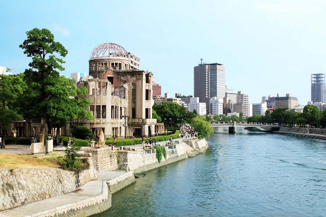 Hiroshima building on river