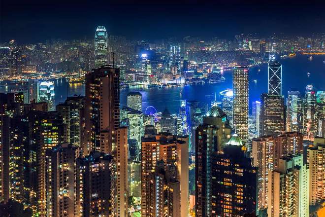 Hong Kong central buildings