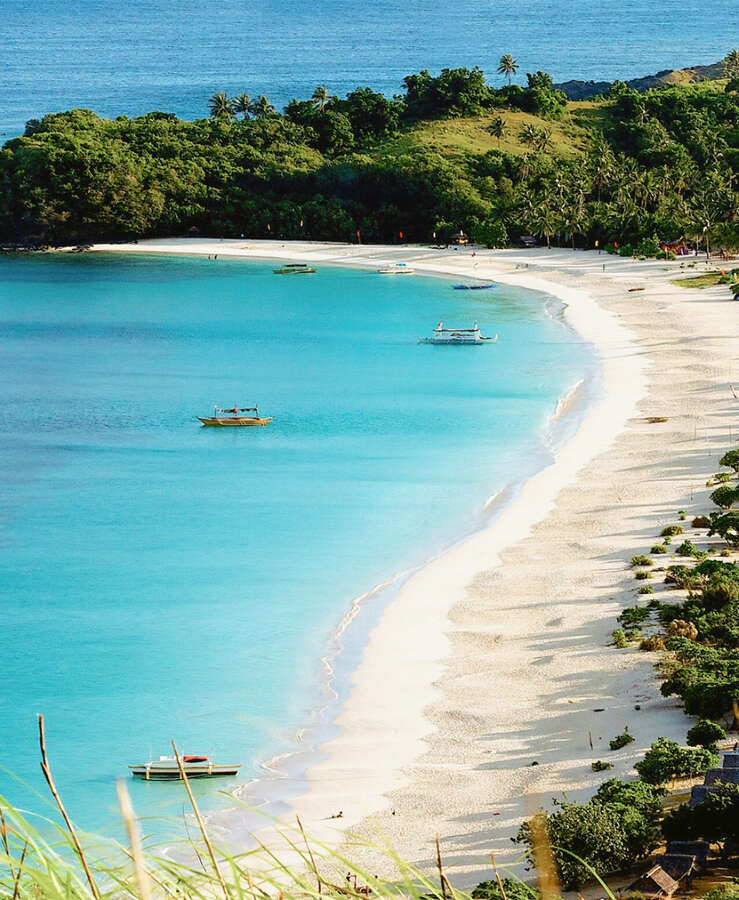 Scenic View Of Sea By Mountain, Philippines 