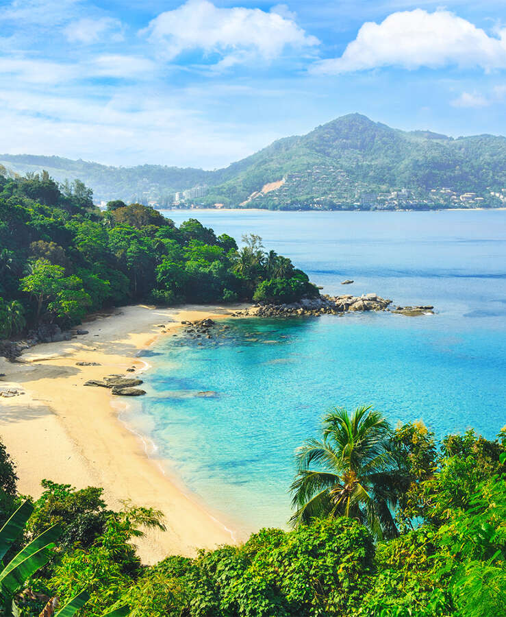 Picturesque view of Andaman sea in Phuket island, Thailand.