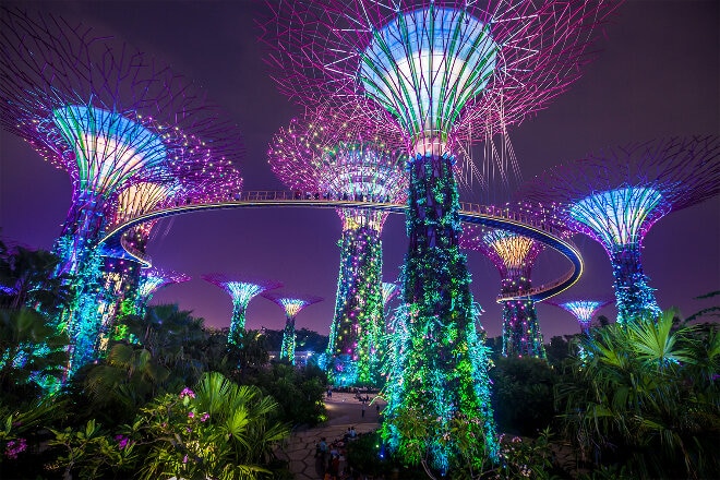 Singapore steel trees 