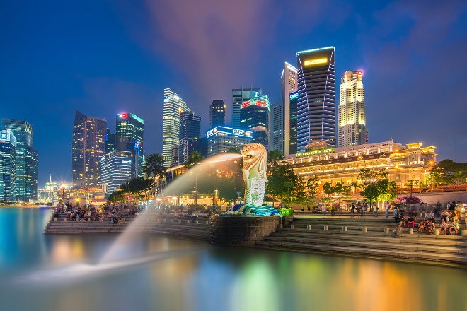 Merlion at Singapore Marina