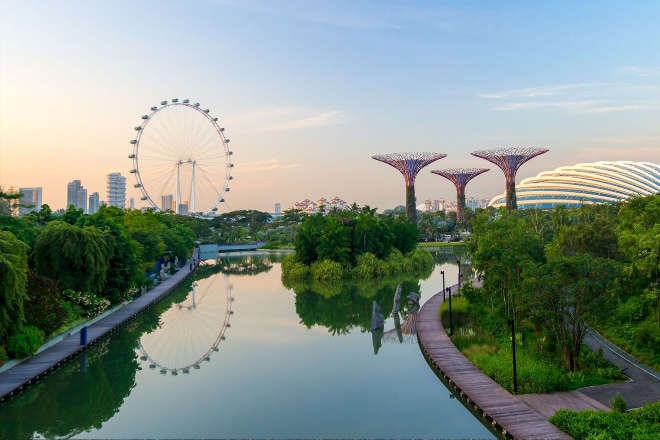 Supertree Grove in the Garden by the Bay in Singapore