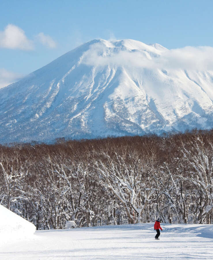 Snow covered mountain, Hokkaido, Sapporo, Japan