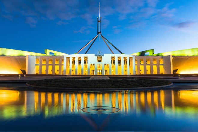 Sunrise Over The Lake Burley Griffin 