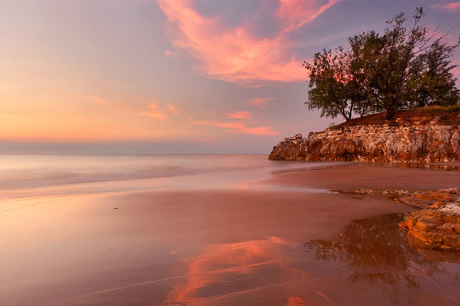 Darwin beach sunset