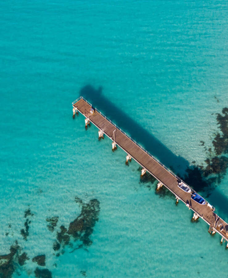 Jetty over water on Kangaroo Island