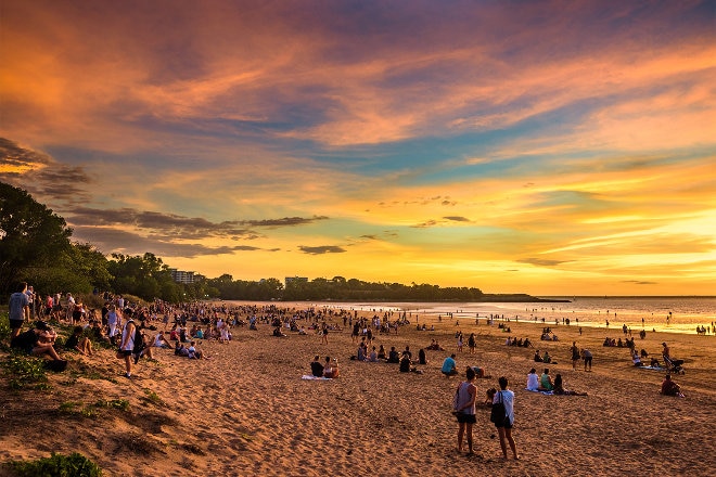 Darwin beach sunset