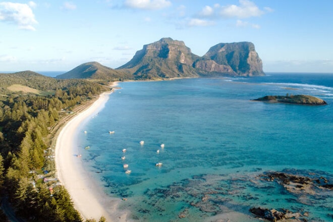 Lagoon beach Lord Howe Island