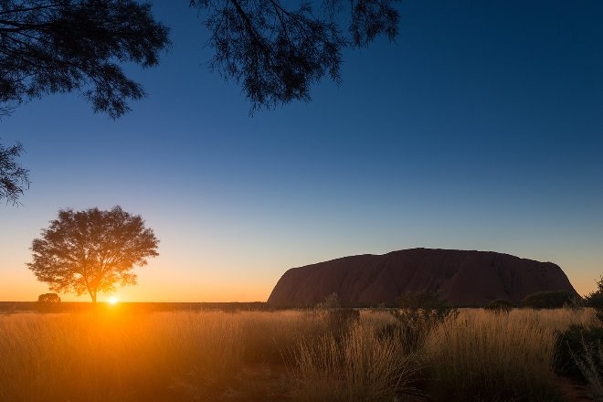 Uluru at sunsest