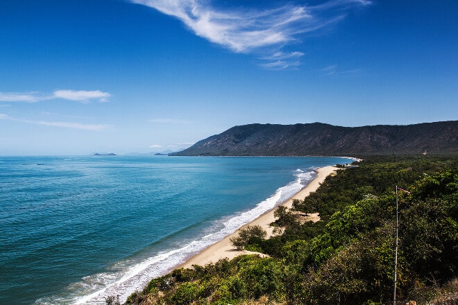 Scenic view of Cairns beach