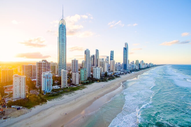 Aerial view of Surfer's Paradise