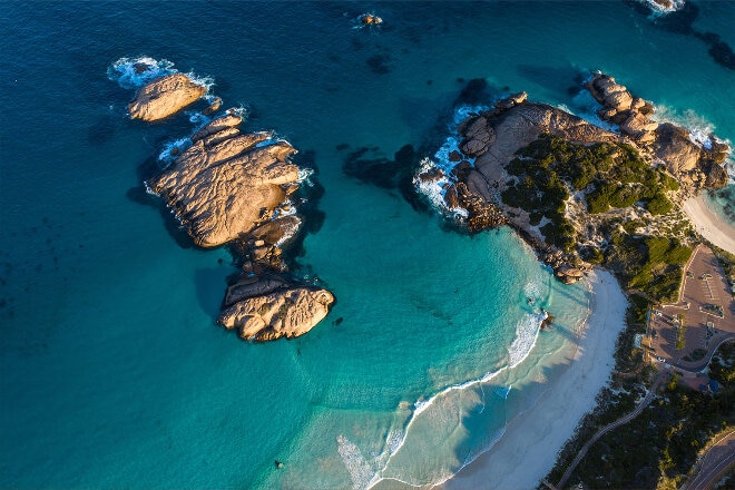 Aerial view of Twilight Cove, Esperance, Western Australia