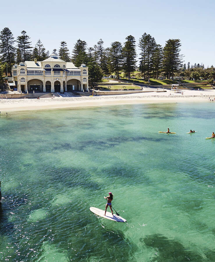 Aerial view of Cottesloe Beach