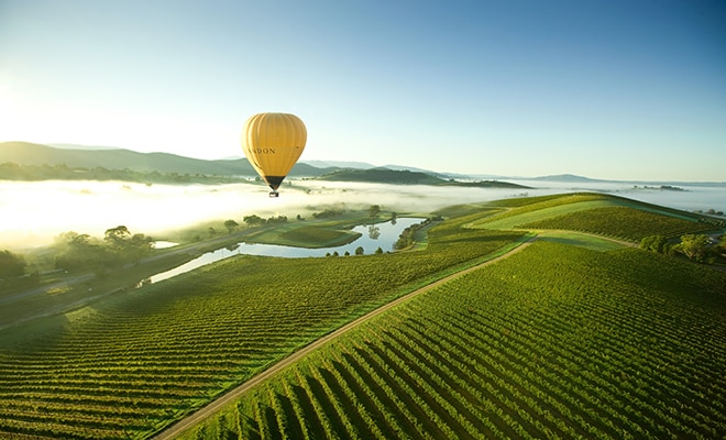 Yarra Valley hot air balloon