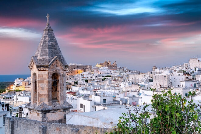 Brindisi tower at sunset