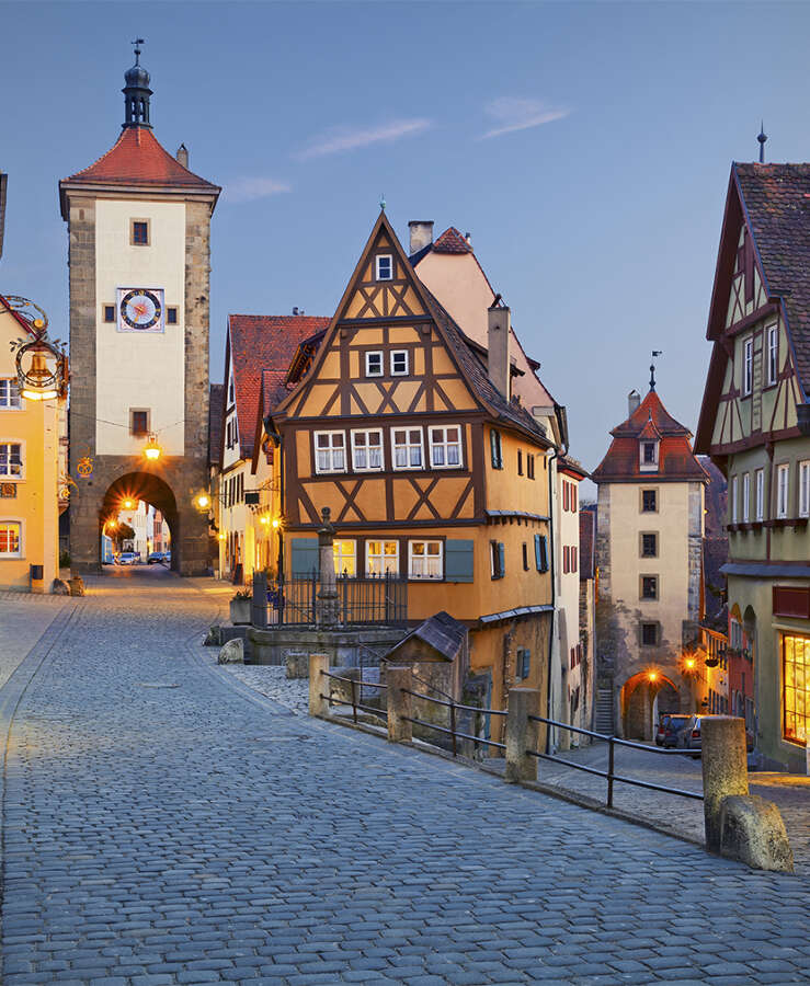 Rothenburg ob der Tauber, Bavaria, Germany,