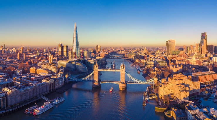 London at sunrise