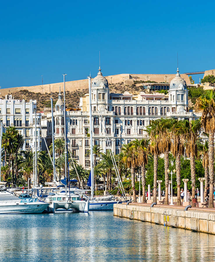 Promenade in the Marina of Alicante, Spain