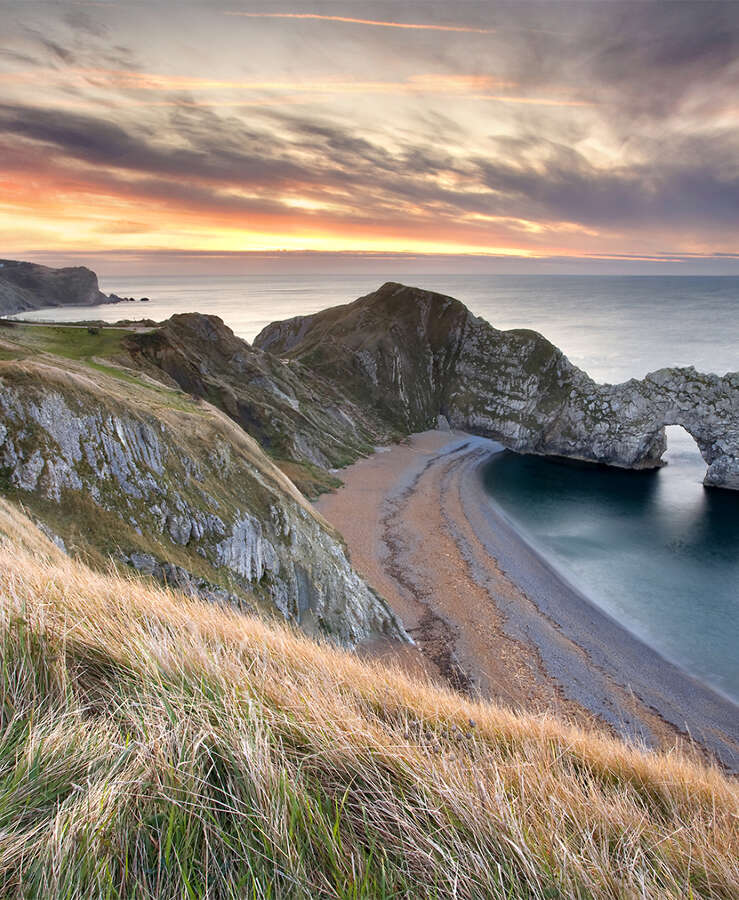 Durdle Door sunrise, Dorset UK