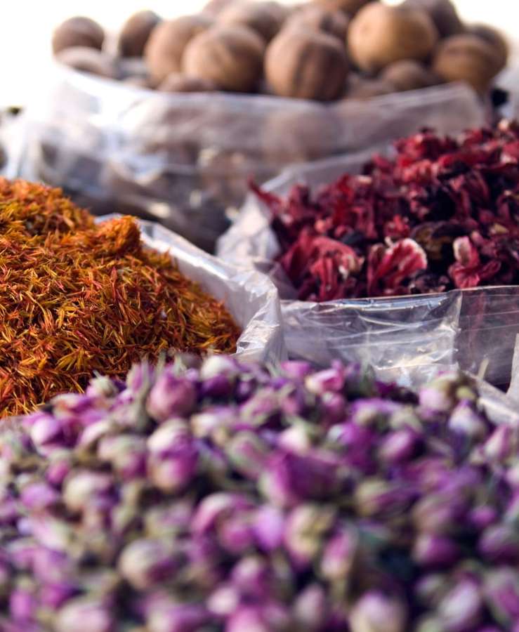 Spices in market