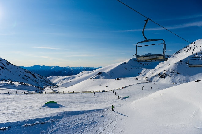 ski chair in Queenstown