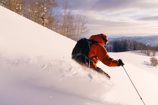 Skier in Vail