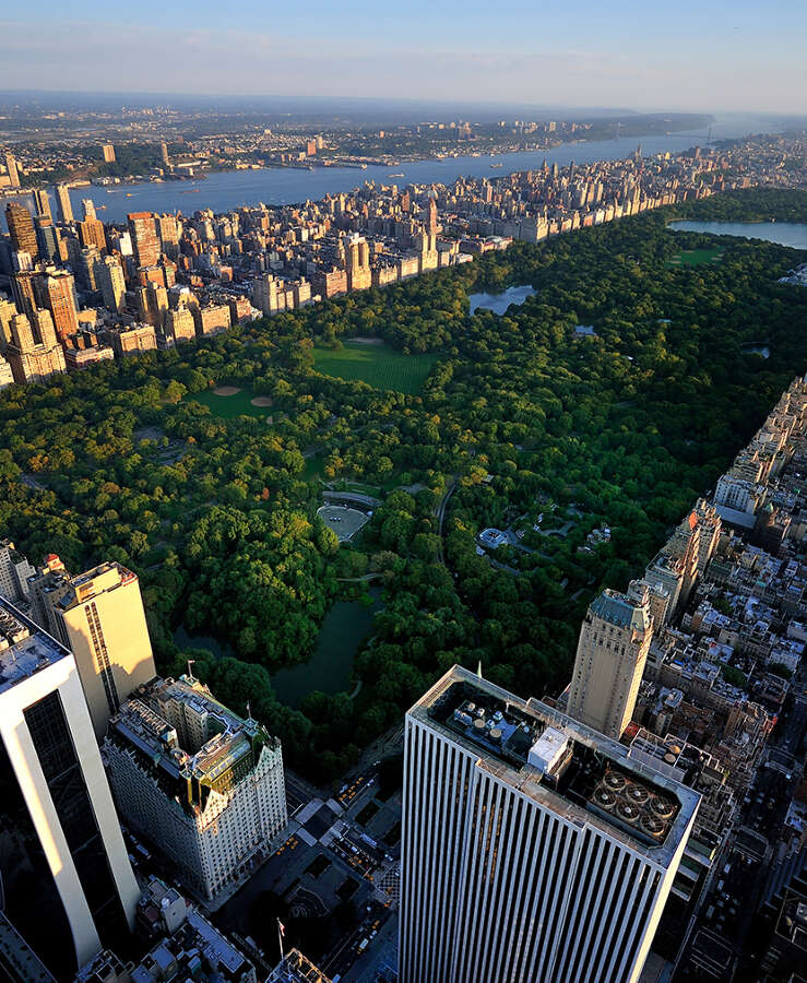 Central Park aerial view, Manhattan, New York