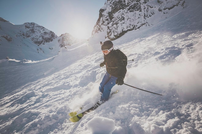 Skier in Whistler