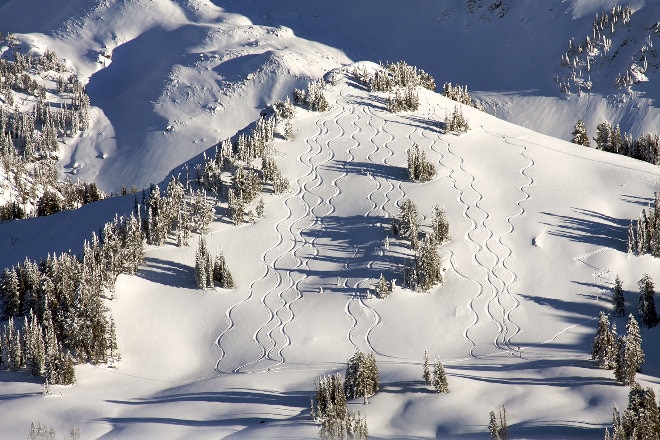 Ski slopes Jackson Hole