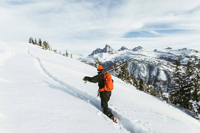 Skiier at Alta