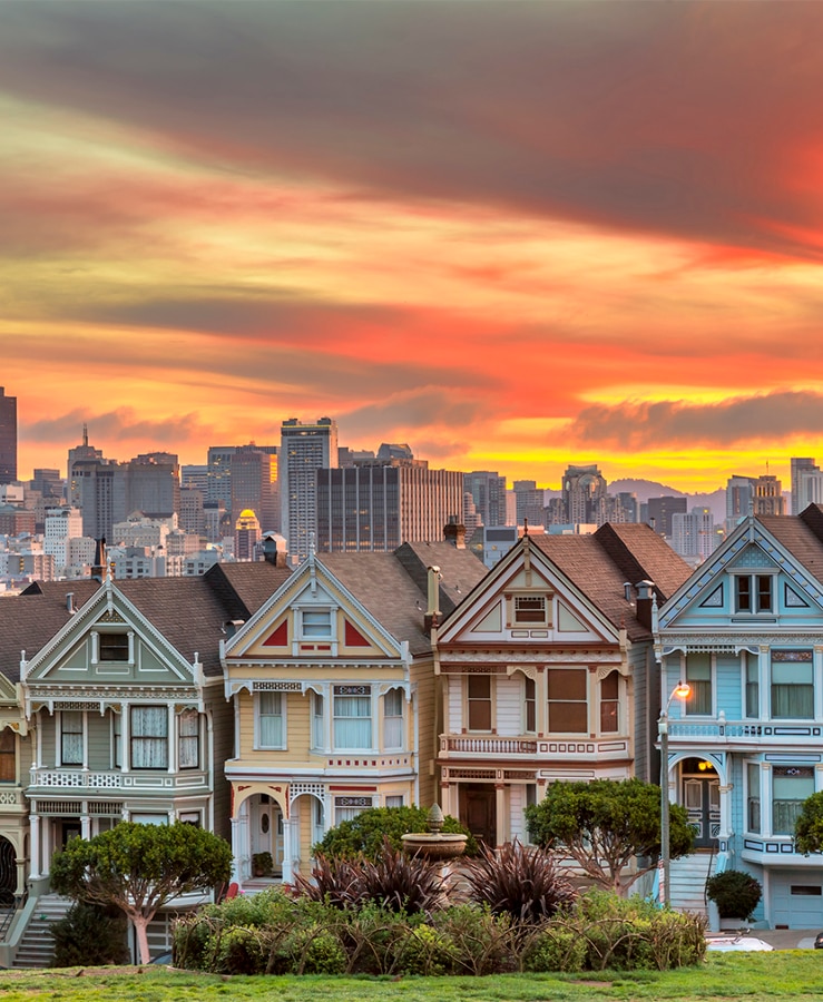 Row of houses in San Francisco